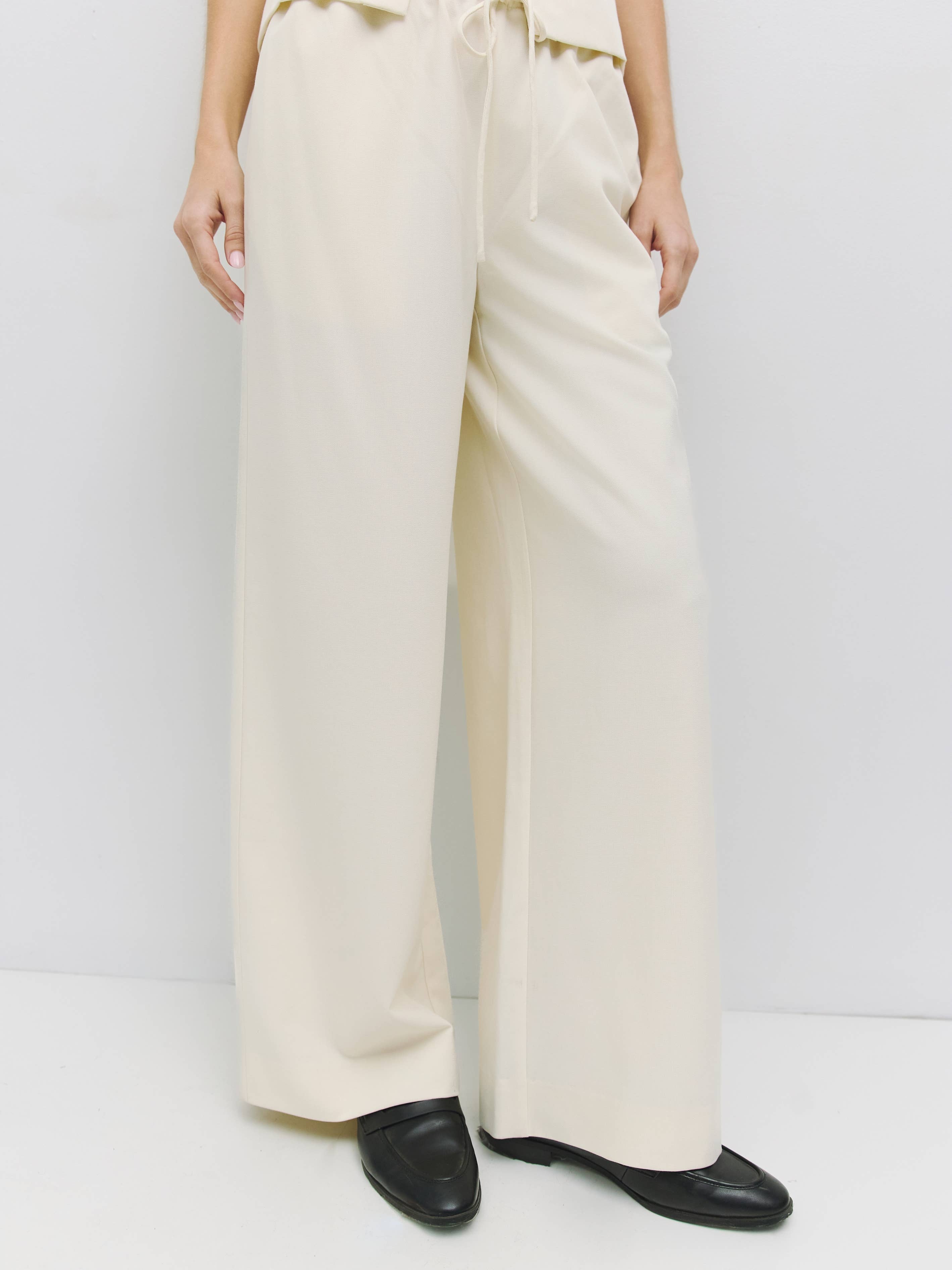 MOD REF - Wholesale Pants - Women's - The Vera Pants | Drawstring Wide Leg Pants11