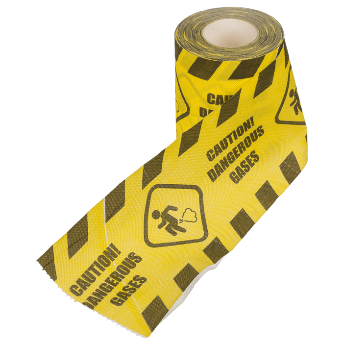 Kinky Pleasure - Wholesale Toilet Paper - Timmy Toys - Toilet Paper Warning Sign - Yellow - 1 Piece2