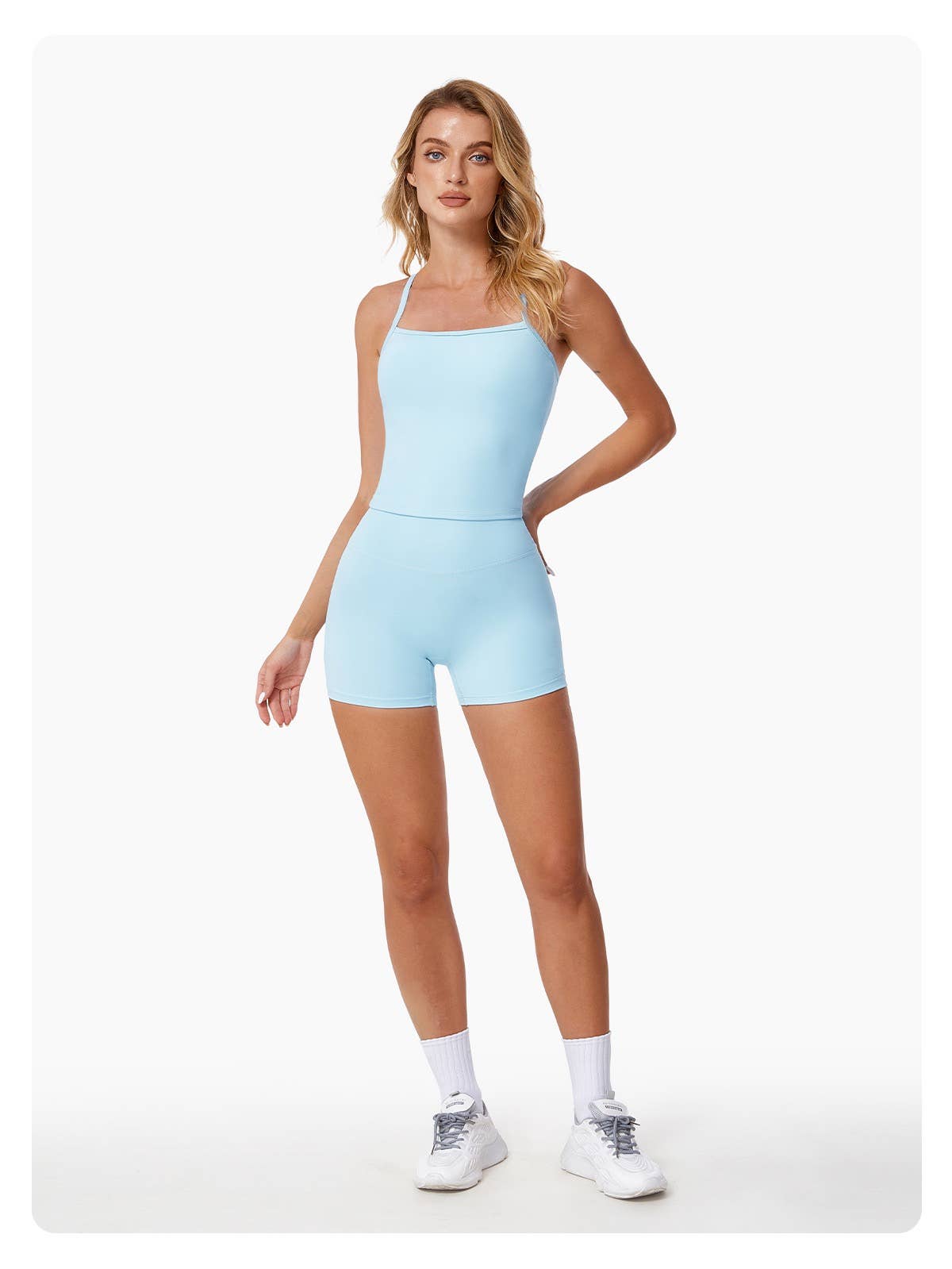 Mantra Active - Wholesale Activewear Set - Women's - Vesper Halter Neck Sports Bra & Shorts Activewear Set5