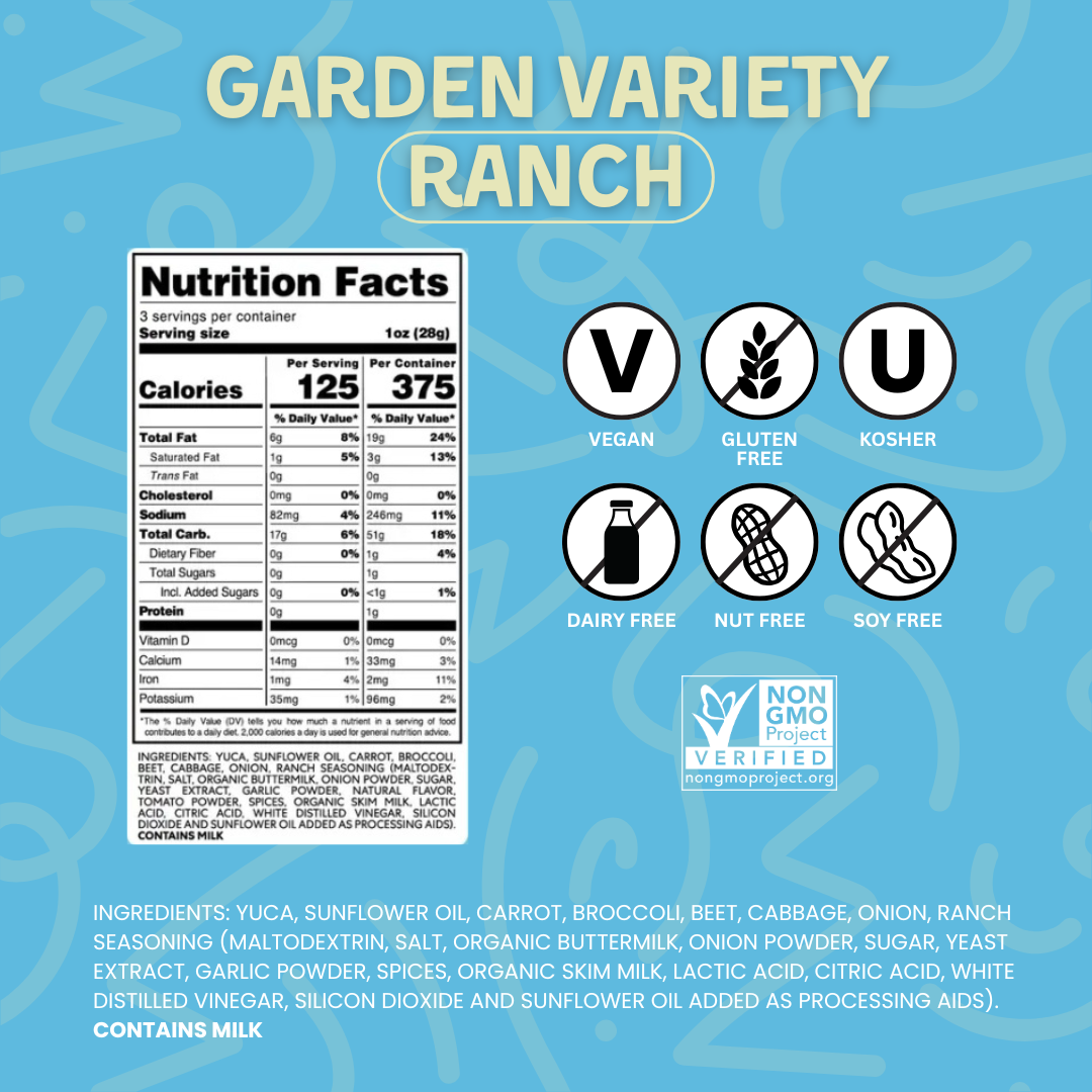 Snacklins - Wholesale Puffed Snack - Garden Variety Ranch Snacklins (12ct - 3 oz)1
