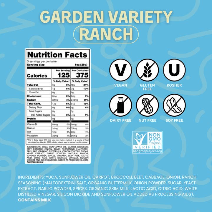 Snacklins - Wholesale Puffed Snack - Garden Variety Ranch Snacklins (12ct - 3 oz)1