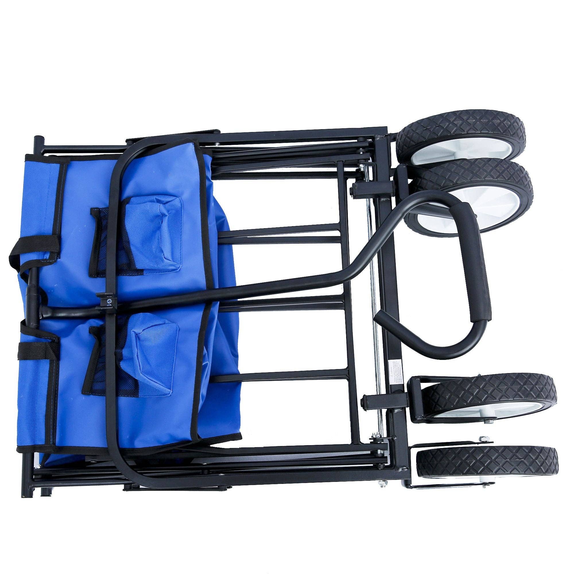 Hard Rock Health Stores - Wholesale Beach Accessories - Outdoor Folding Wagon Garden ;  Large Capacity Folding Wagon Garden Shopping Beach Cart ; Heavy Duty Foldable Cart;  for Outdoor Activities;  Beaches;  Parks;  Camping31