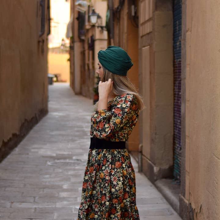 Petitama - Wholesale Turban - Women's - Women's turban in green, full turban2