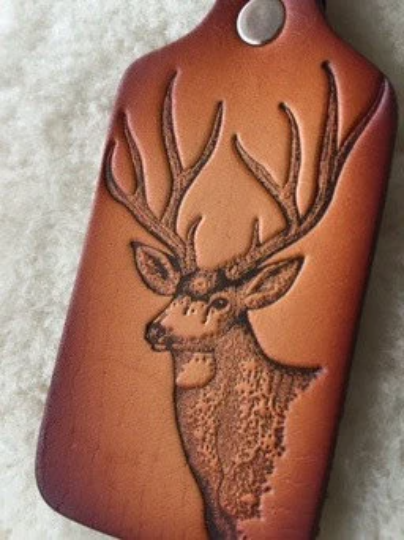 Lindy Leather - Wholesale Keychain - Unisex - Handmade Leather Wildlife Keychain - Hunting Fishing7