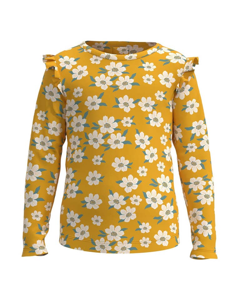 Aesthetic Yellow - Girls Ruffle for wholesale by Cotonly