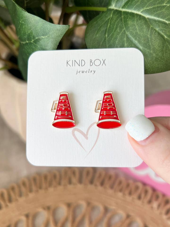 Earrings: Game Day Horn for wholesale by Kind Box