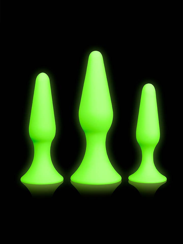 Set de plugs anaux - Glow In The Dark pour la vente par Shots
