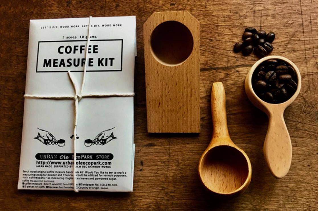 「FUNJI」In Japan – wholesale DIY craft kit – DIY Coffee Scoop Carving Kit: Japanese Woodcraft Gift0
