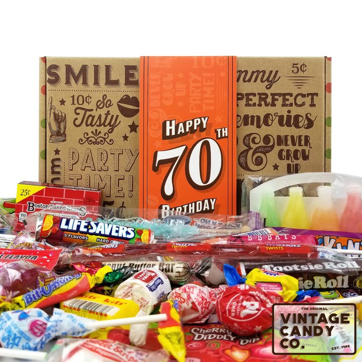 Vintage Candy, LLC - Wholesale Gummy - 70th Birthday Retro Candy Gift