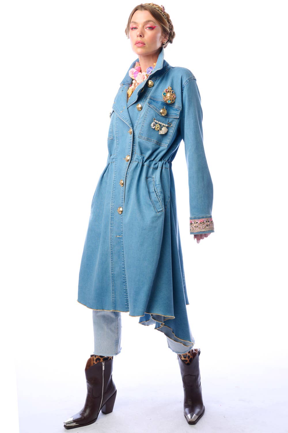 Aratta | Women's Fashion - Wholesale Coat - Women's - Monte Carlo Denim Coat10