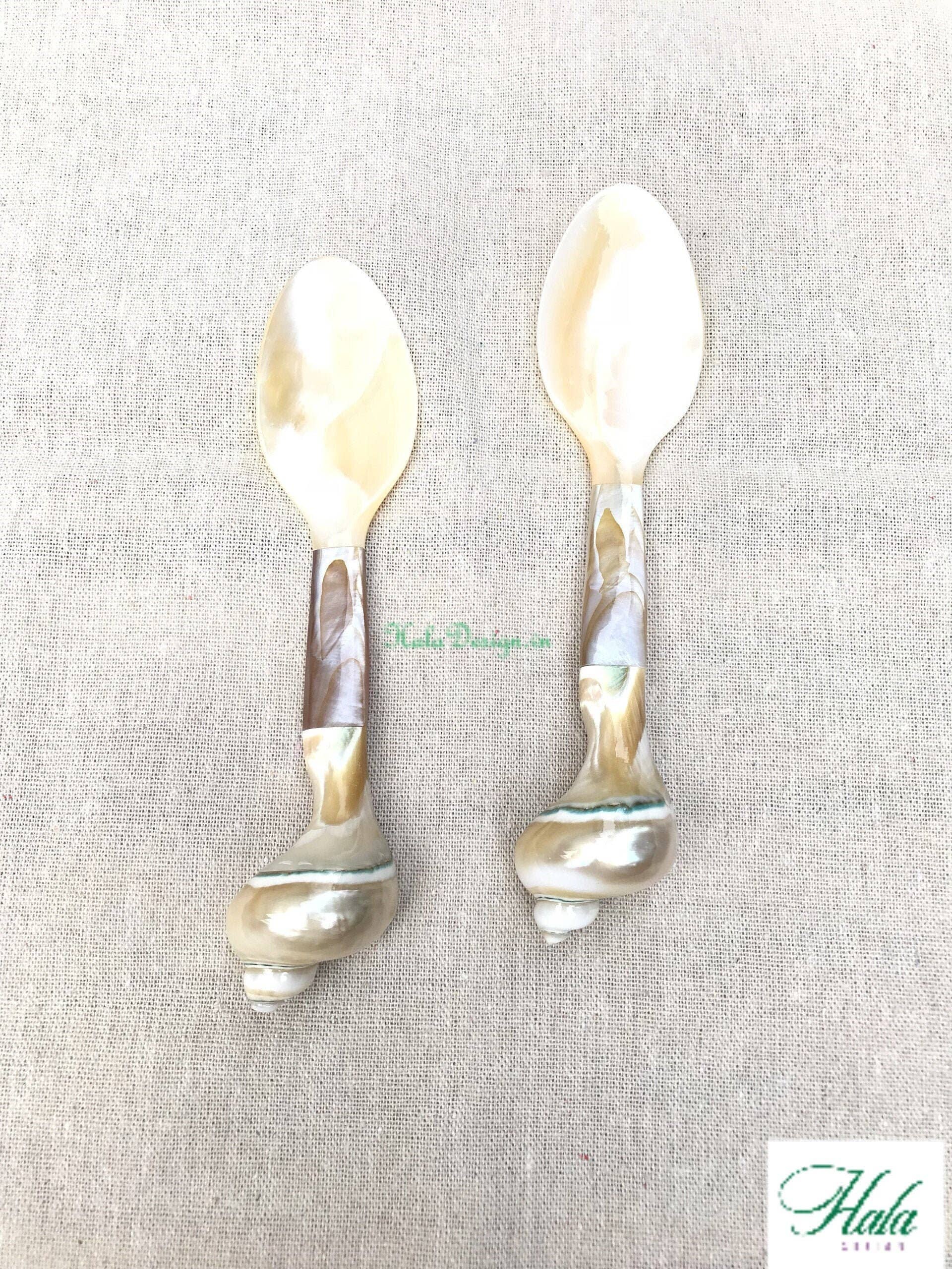 Hala Design - Wholesale Kitchen Spoon - Custom Engraved Oyster and Snail Spoon Length = 16 cm3