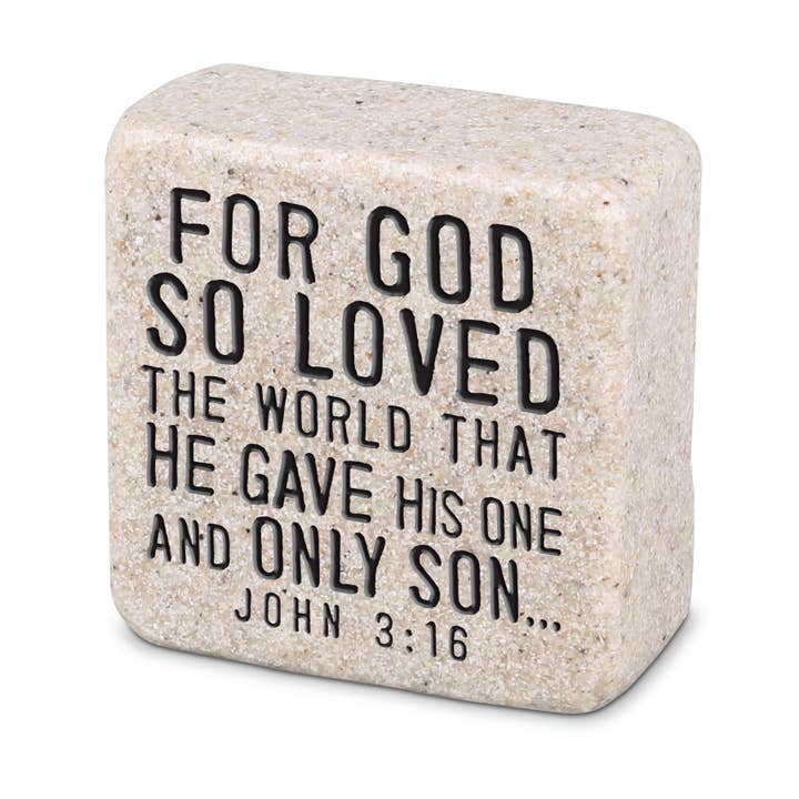 Dicksons - Wholesale Decorative Tabletop Object - LCP Love Scripture Stone