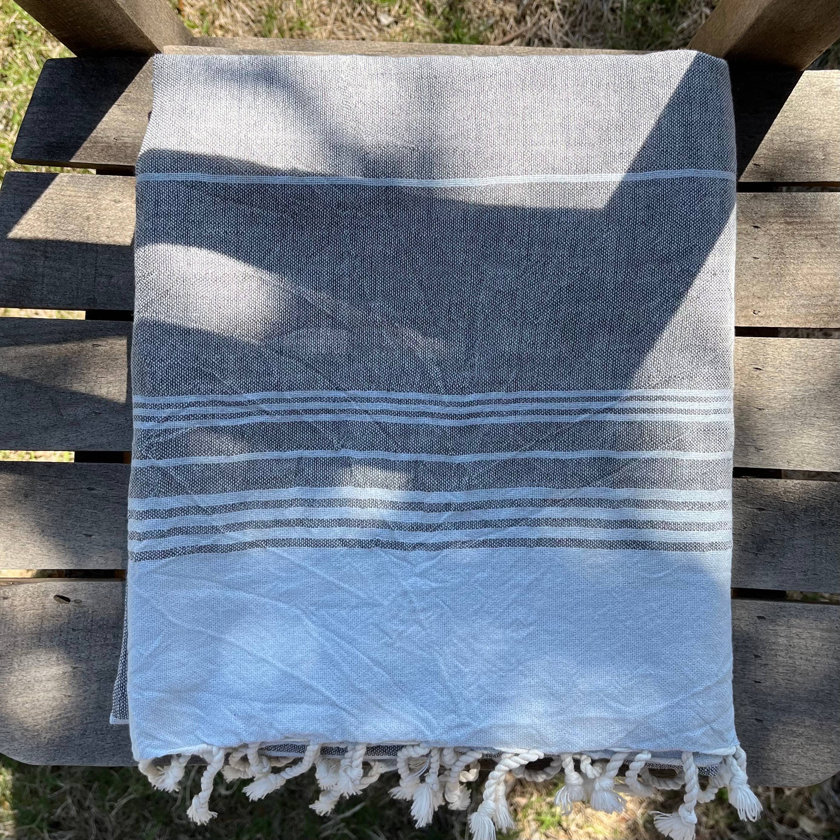 loom.ist – Großhandel Badetuch – Karya Leinen Strandtuch / Türkisches Handtuch3