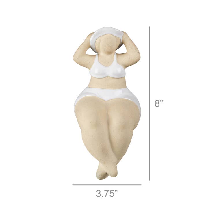 HomArt - Wholesale Decorative Tabletop Object - Sun Bathing Lady, Ceramic1