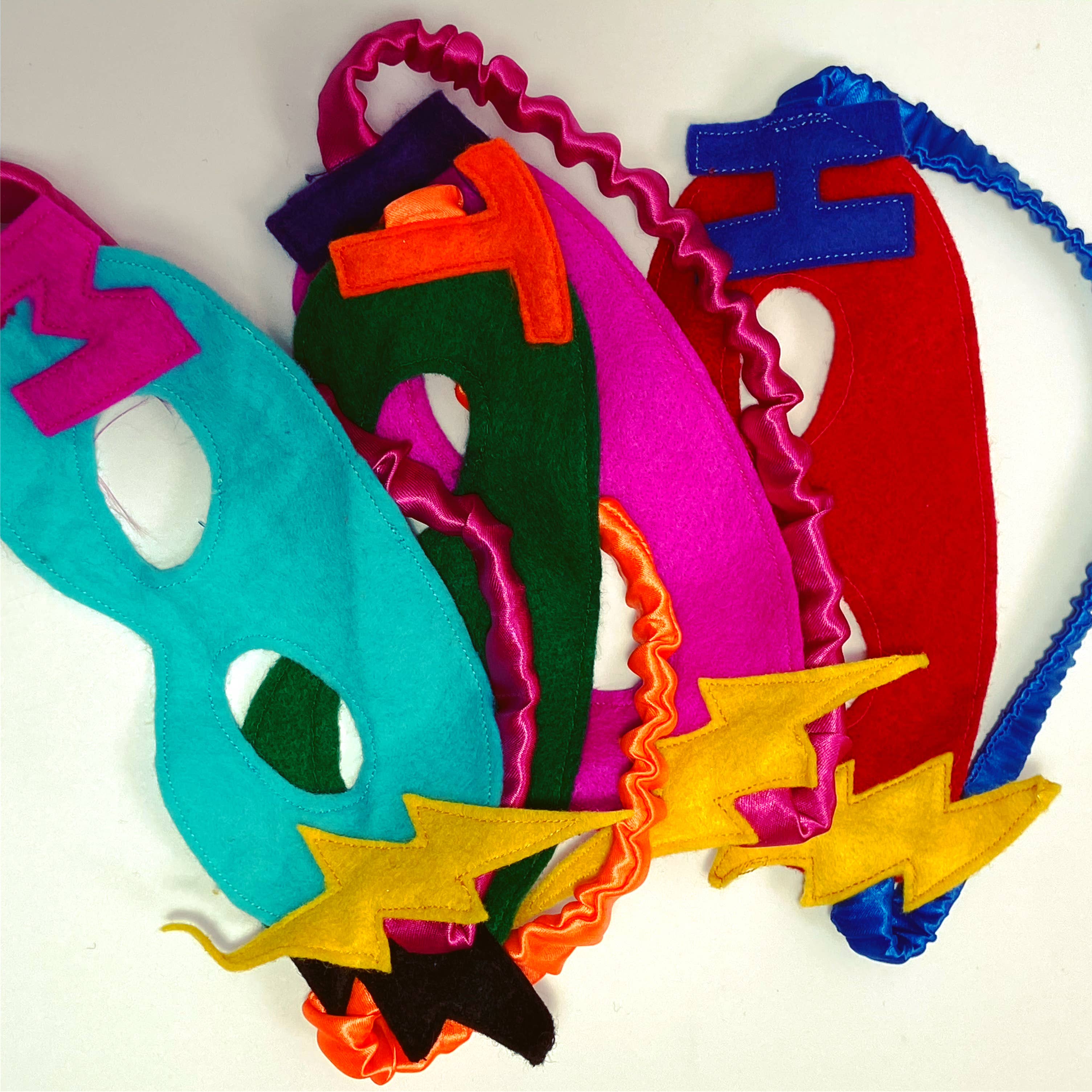 The Flat Of Kat – wholesale Costume – Child – Personalised Children’S Superhero Eye Masks With Alphabet1