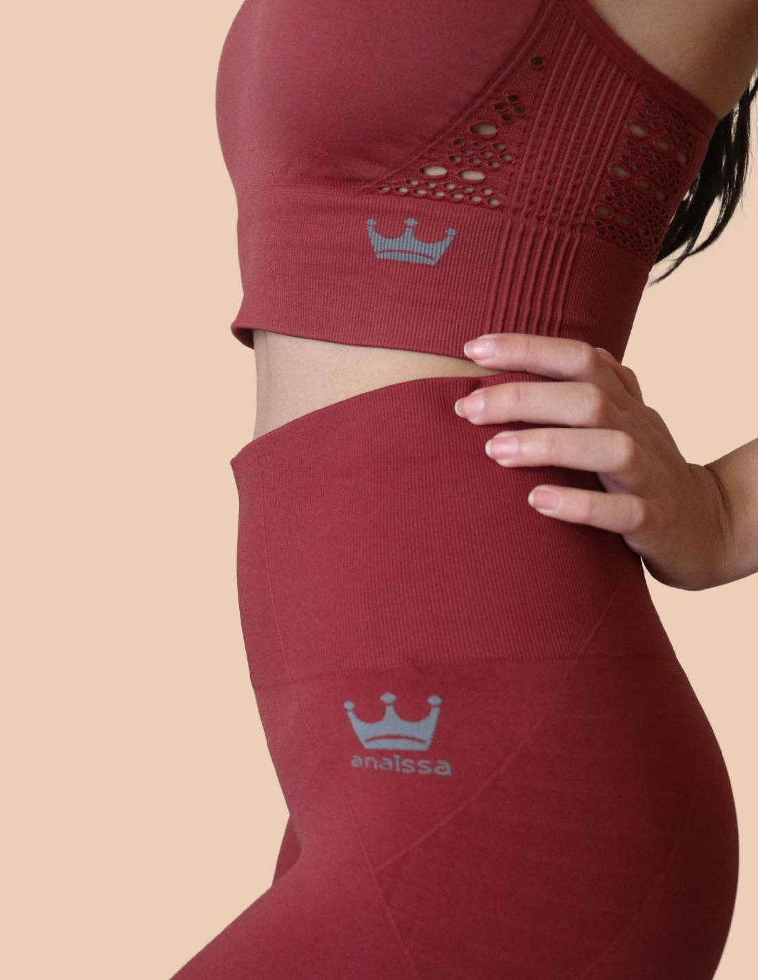 Marsala Sport-Set mit FIR Butterfly-Technologie für den Großhandel auf Faire3