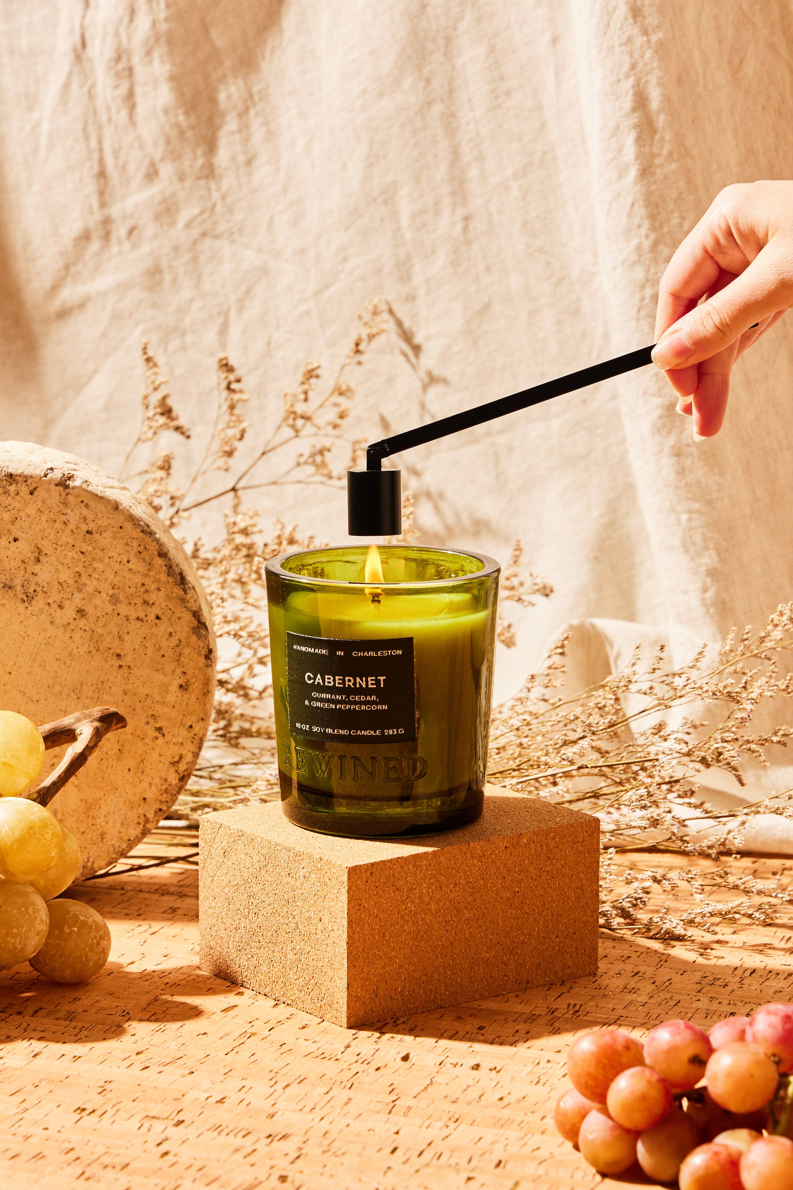 Rewined - Wholesale Jar/Filled Candle - Rewined Cabernet Candle 10 oz2