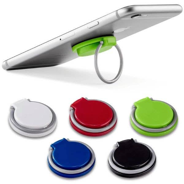 Phone Ring Socket - Stand Or Holder - Non-Abrasive - White for wholesale by St. Louis Wholesale LLC