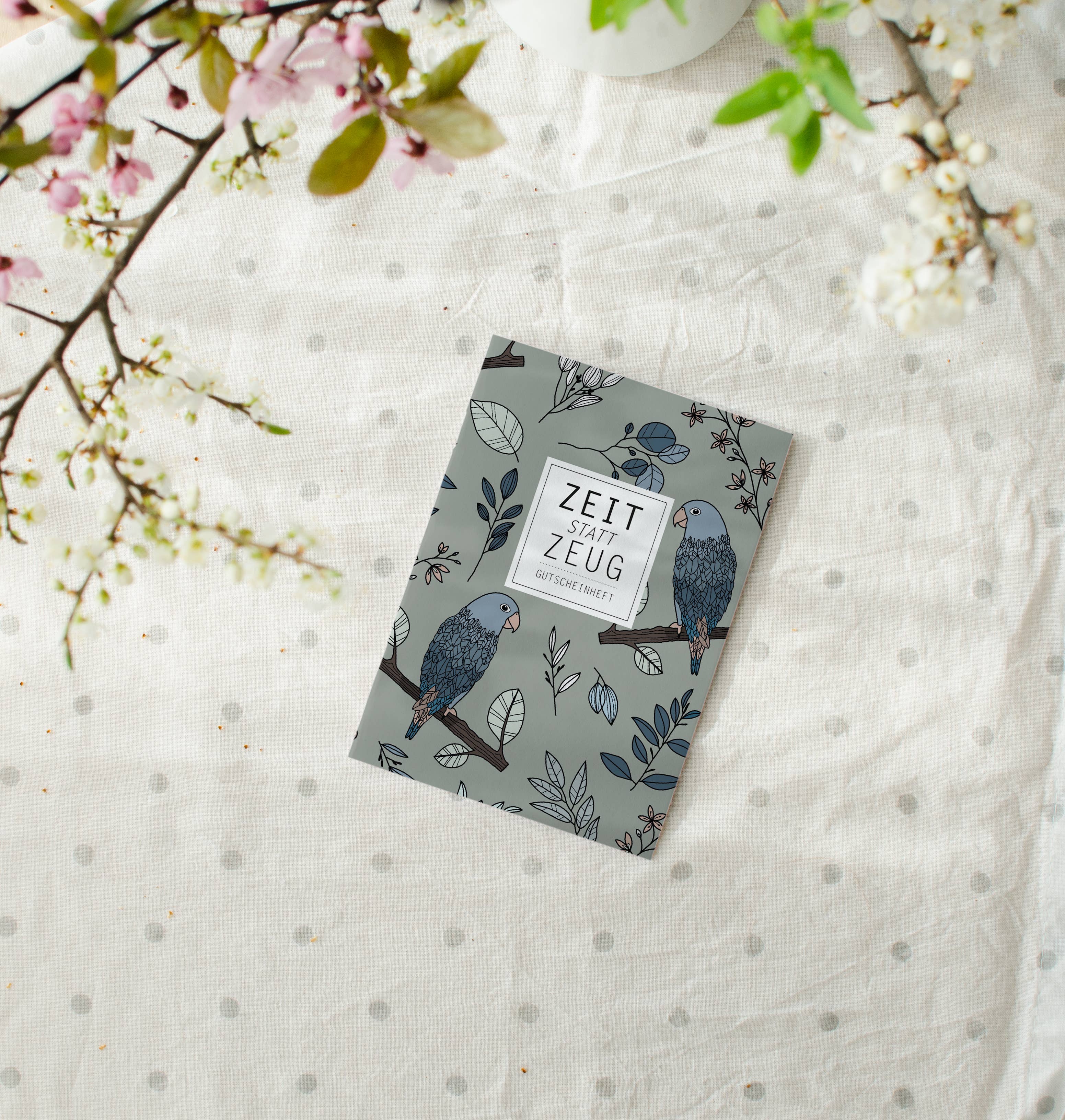 Rotberta - Wholesale Journal/Diary - voucher booklet Time Instead of Stuff, Parrot3