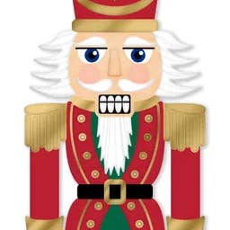 General Wholesale Inc - Wholesale Christmas Decoration - 12"H x 4"L Traditional Nutcracker Sign-Beige/Red/White/Gold-MD1670270