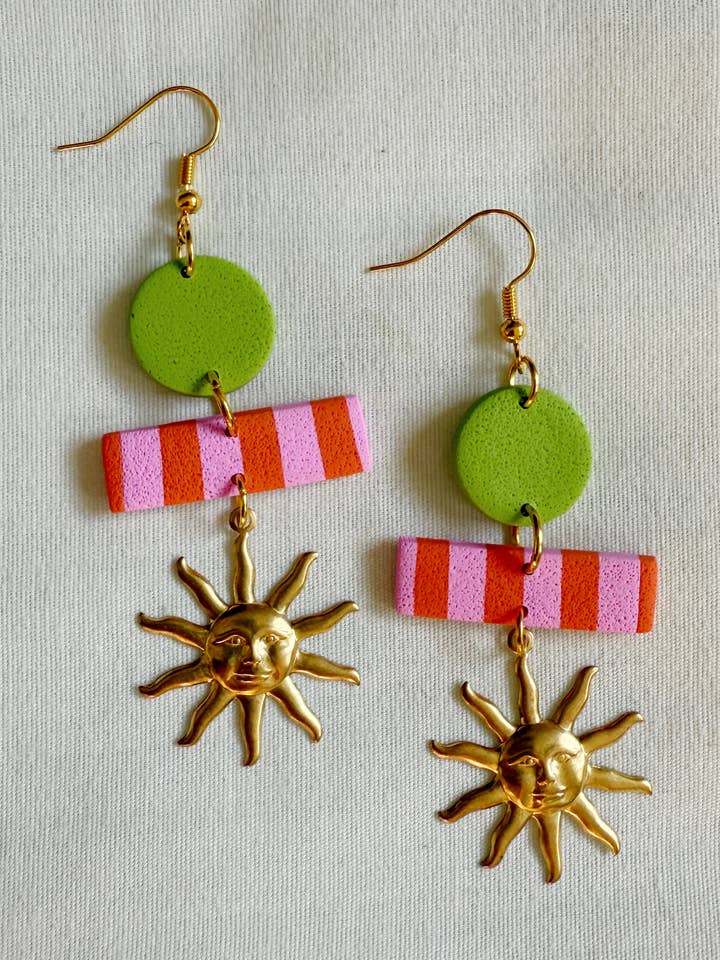 Maxine Sun Earrings for wholesale by Lemon Lee Studio