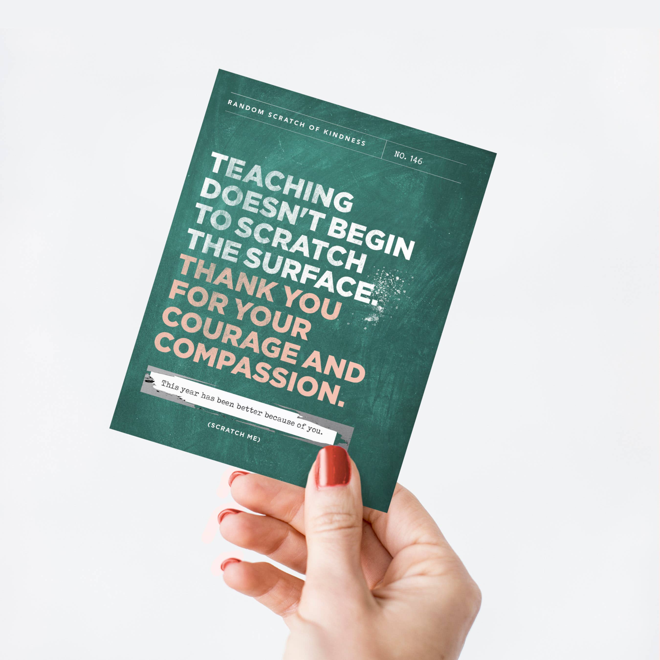 Inklings Paperie - Wholesale Teacher/Back-to-School Card - Scratch-off Card - Scratch The Surface - Teacher9