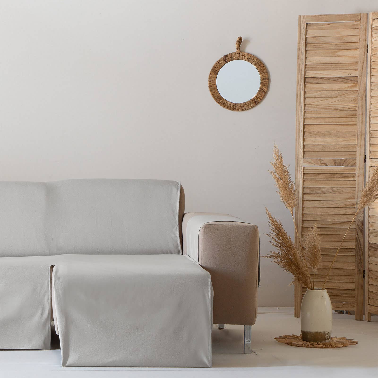 GAMUSI - Wholesale Chair/Sofa Slipcover - Smooth cotton plain sofa cover ALICANTE28