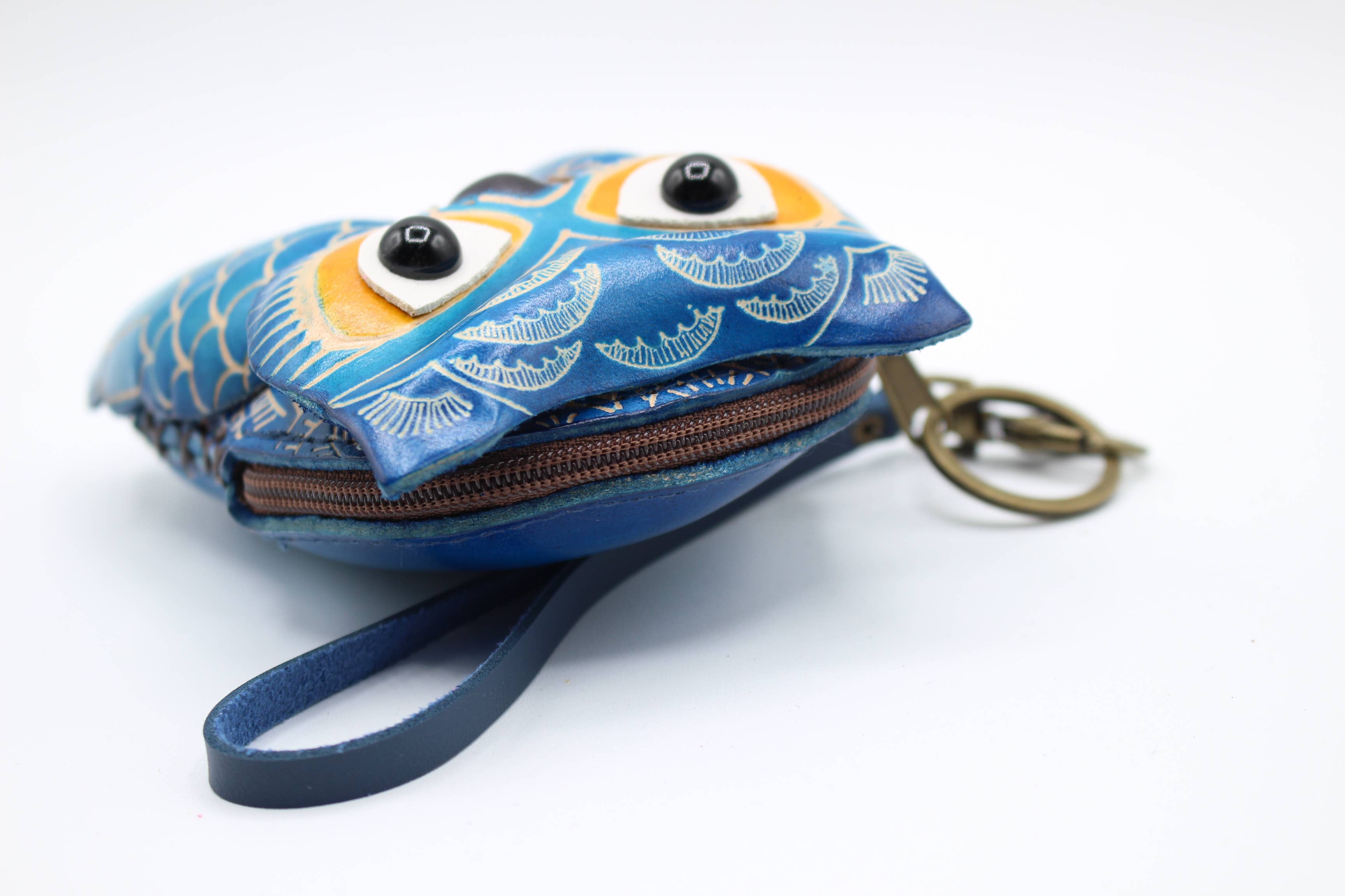 Sunflower Handmade leather inc - Wholesale Wristlet - Leather Owl Wristlet coin purse wallet9