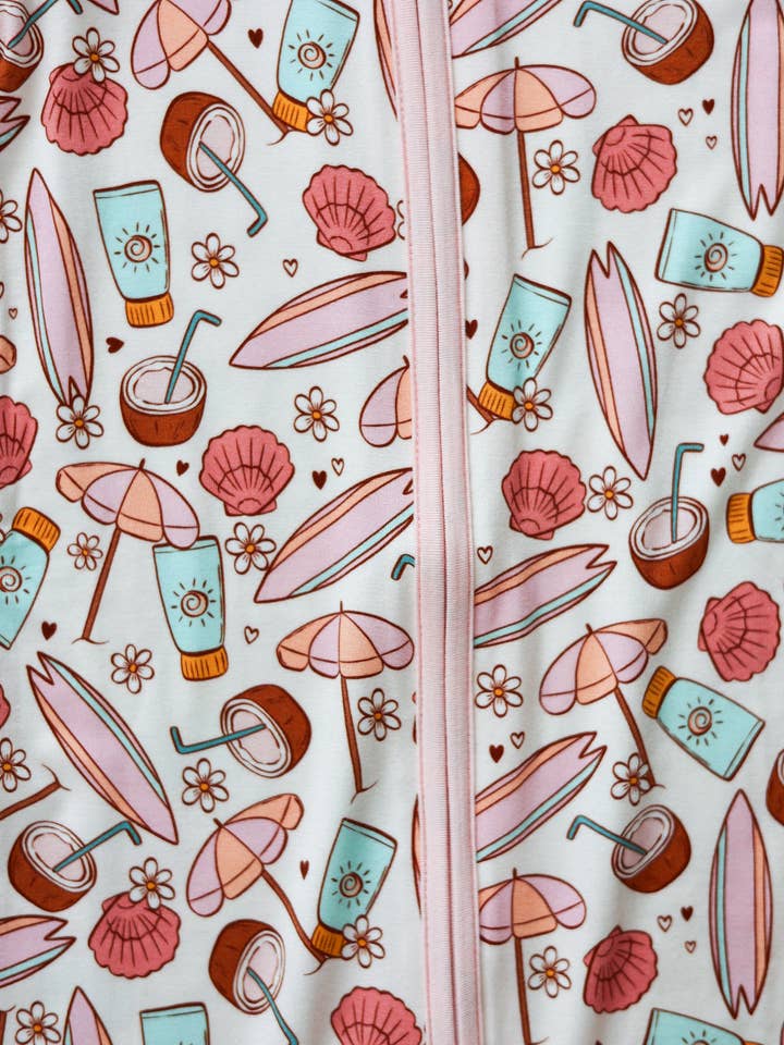 Bondi Babe Zipper Romper for wholesale by kinderlein