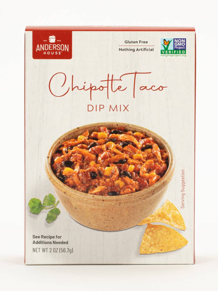 Chipotle Taco Dip Mix for wholesale by Anderson House | Frontier Soups