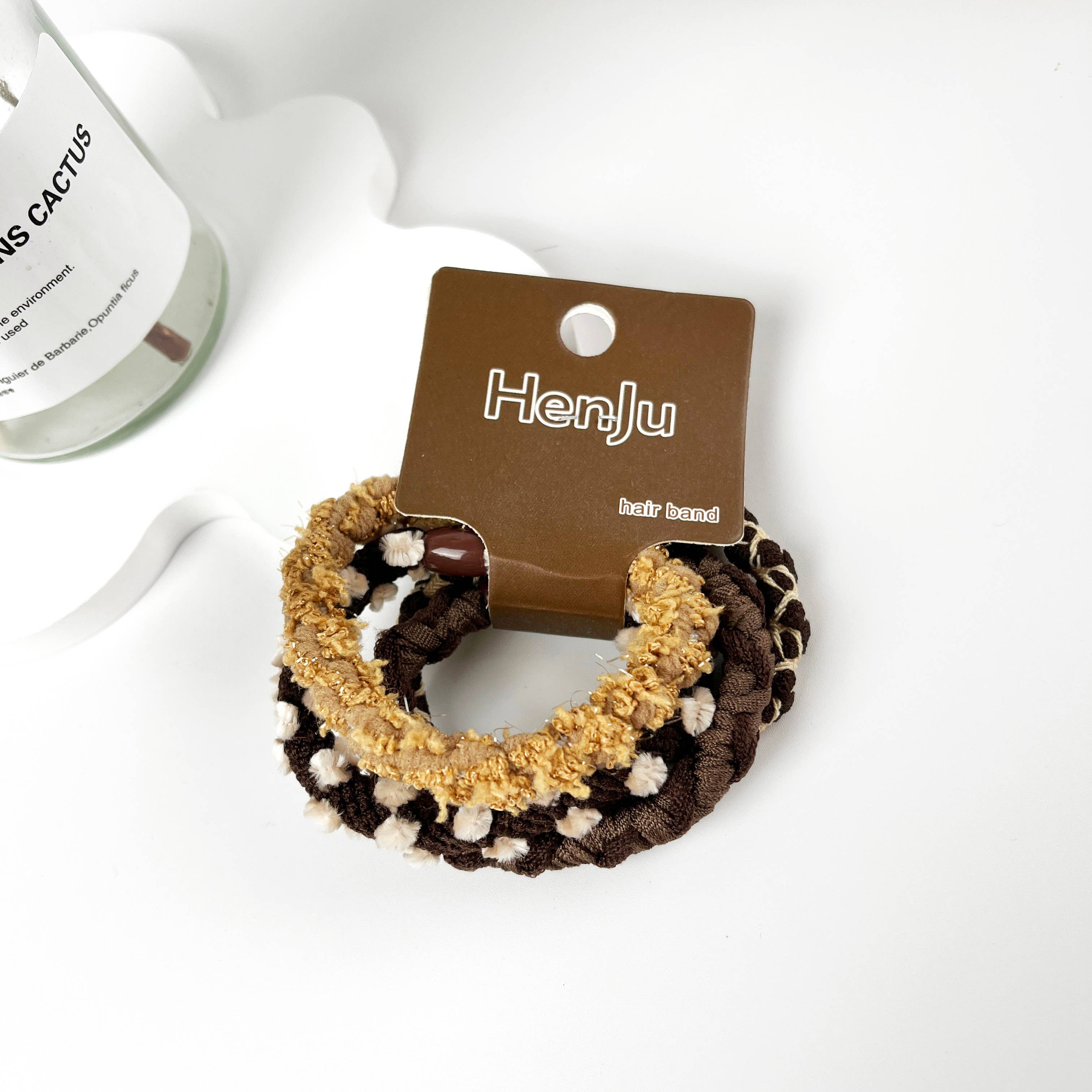 mildstyles - Wholesale Haarelastiekje - Dames - Set van 4 stuks gevlochten hoogelastische haarelastiekjes2