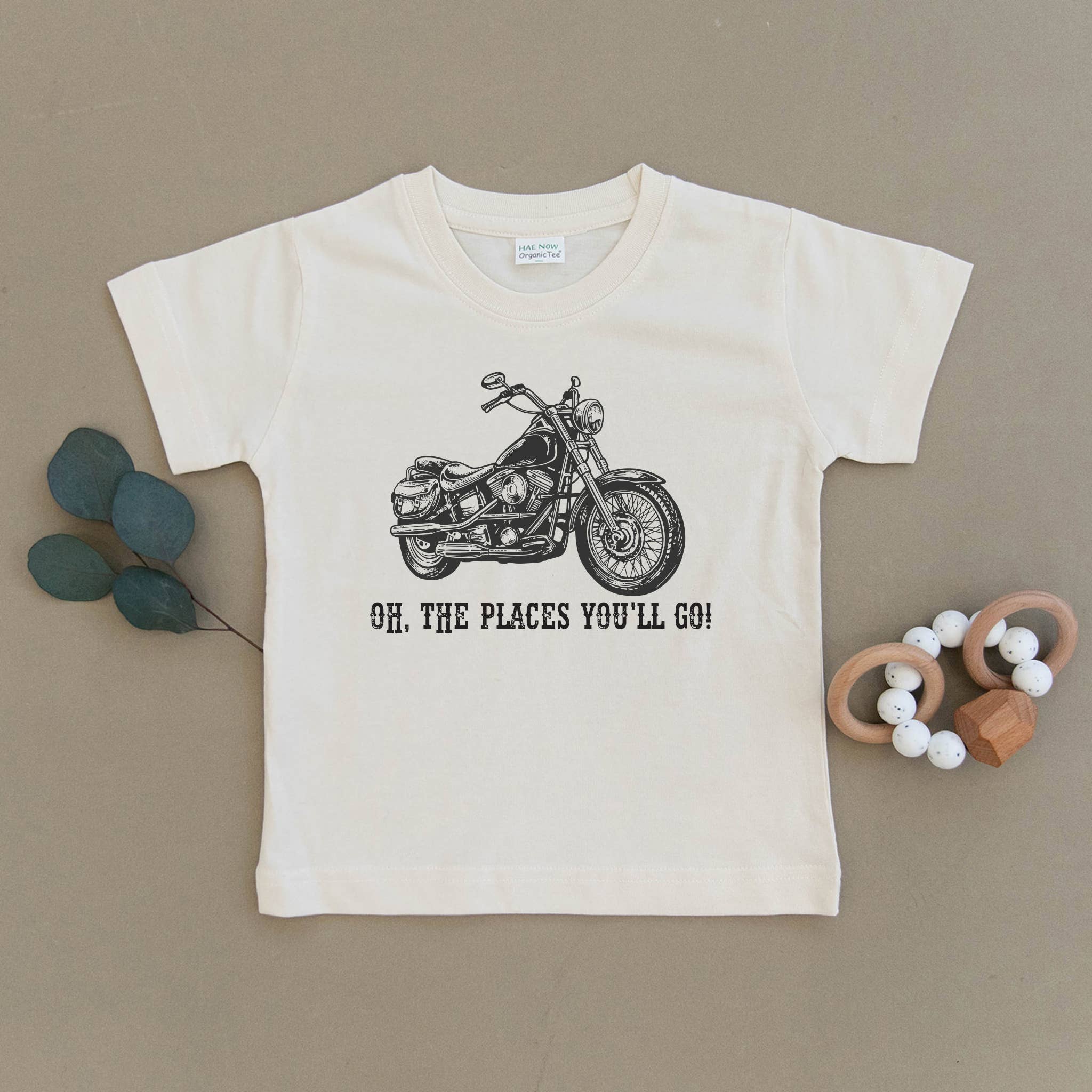 Urban Baby Co. - Wholesale Bodysuit (Non-Footed) - Baby - Oh The Places You'll Go Motorcycle Organic Baby Onesie & Tee2