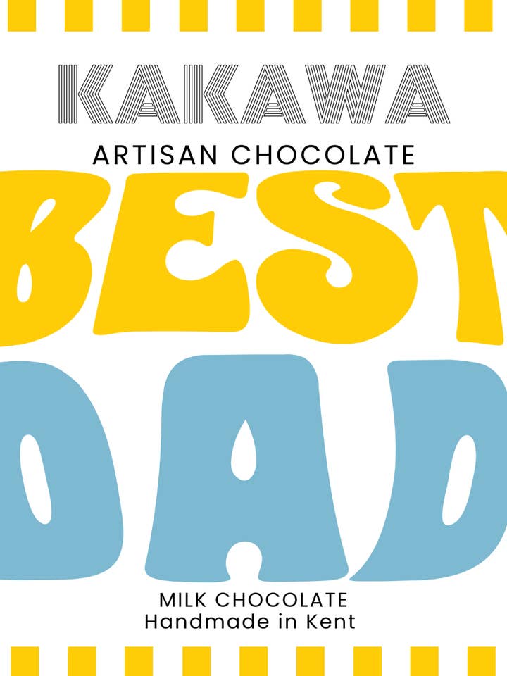 Best Dad - The Chocolate Lovers Mini Bloc Collection (5x96g) for wholesale by Kakawa Artisan Chocolate & Co Ltd