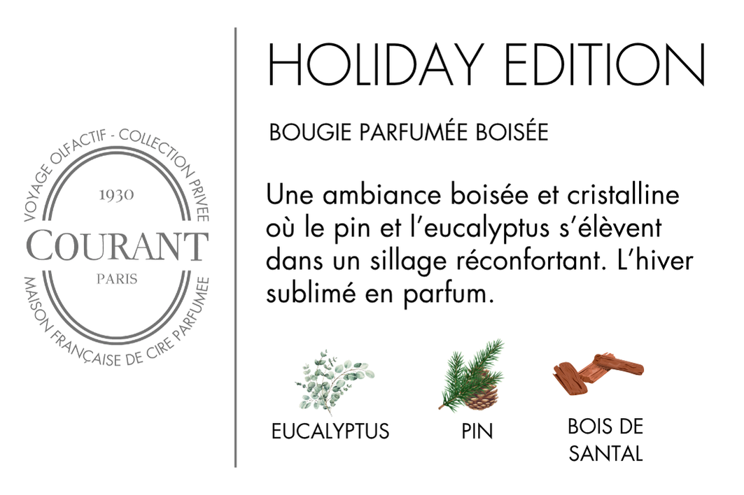 Sas Laurel Home - Courant Paris - Wholesale Jar/Filled Candle - HOLIDAY EDITION - Scented Candle4