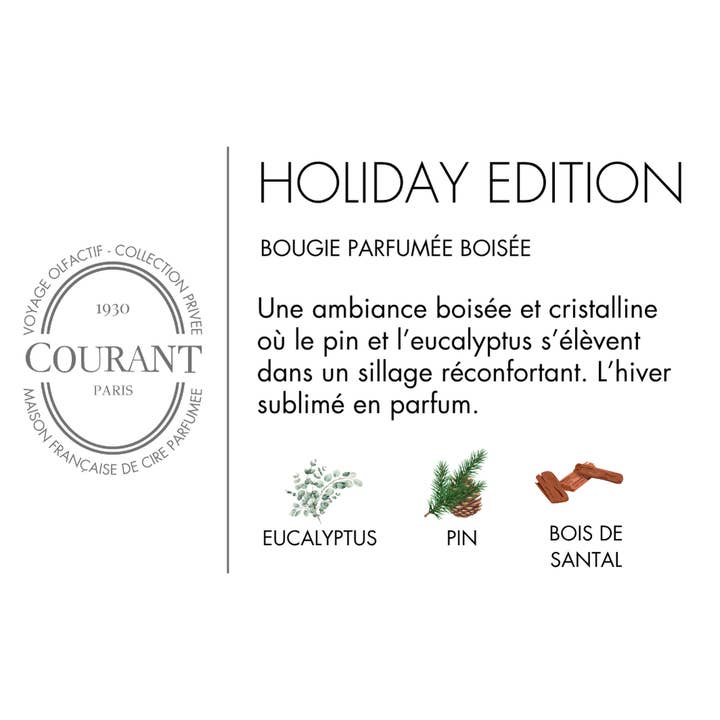 Sas Laurel Home - Courant Paris - Wholesale Jar/Filled Candle - HOLIDAY EDITION - Scented Candle4