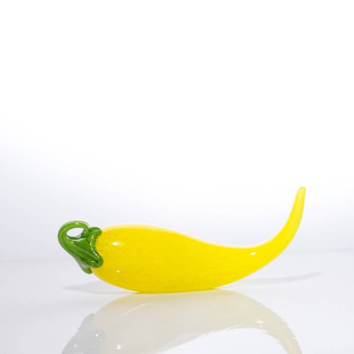 Clink Glassworks - Wholesale Ornament - Chili Pepper - Opal Yellow1