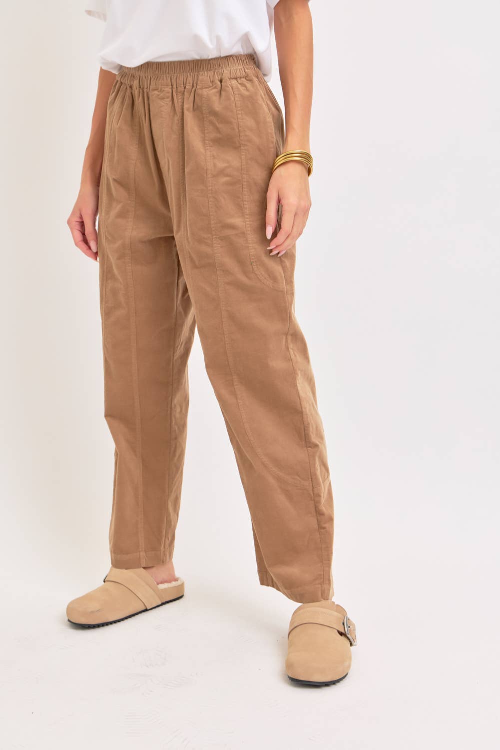 Sweet Lovely by Jen - Wholesale Pants - Women's - EASY CASUAL EVERYDAY PULL-ON RELAXED  CORDUROY PANTS 30