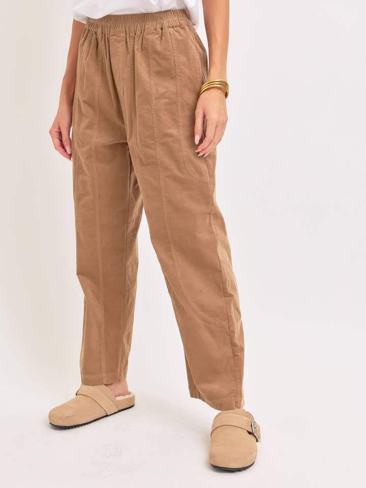 Sweet Lovely by Jen - Wholesale Pants - Women's - EASY CASUAL EVERYDAY PULL-ON RELAXED CORDUROY PANTS 30