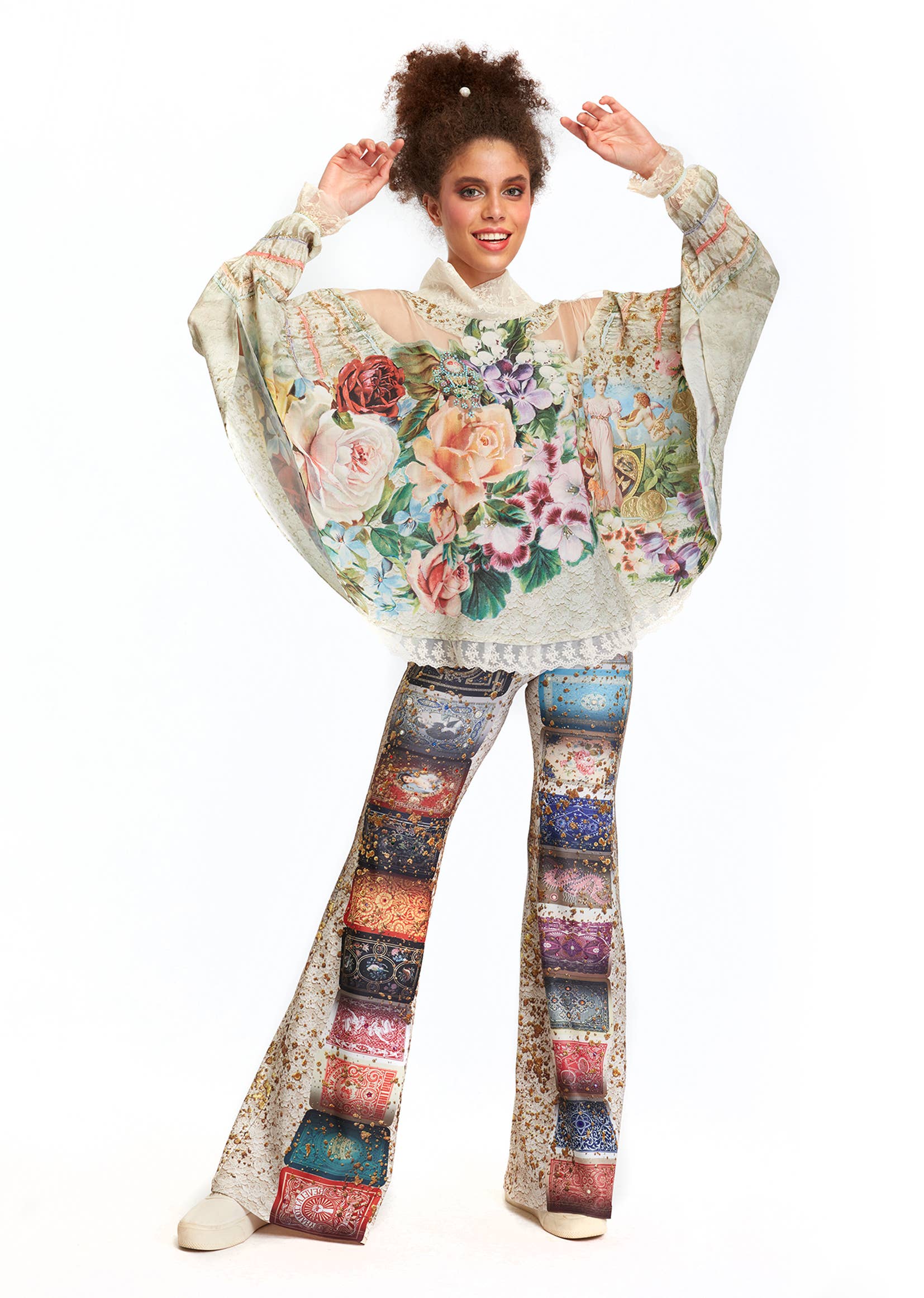 IPNG Design - Vendita all'ingrosso Camicetta - Donna - Blusa a scialle - Fortune In Flowerland5