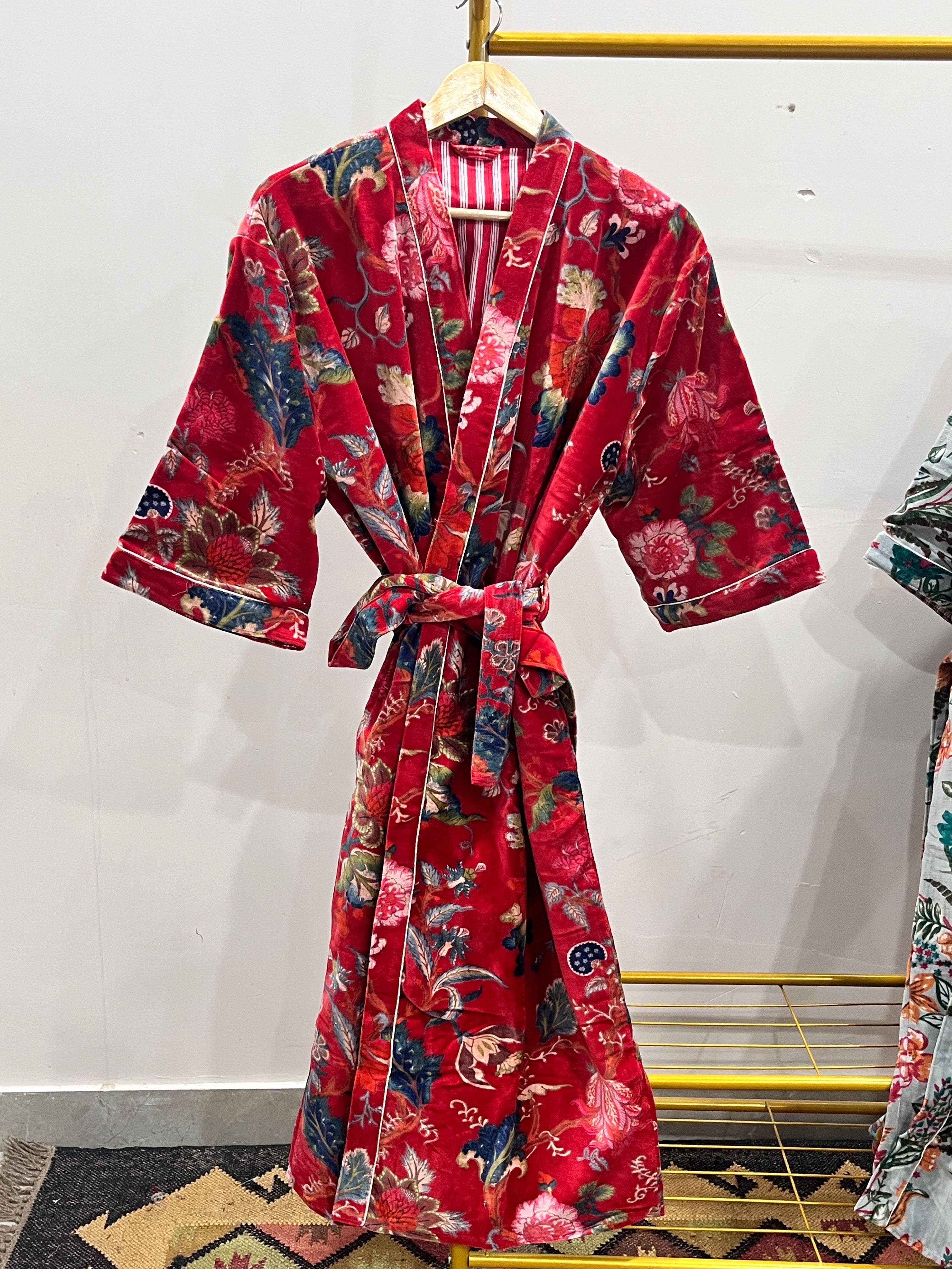 Homesoul - Wholesale Robe - Women's - Velvet Kimono Dressing Gowns- Set of 10 4