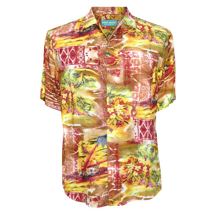 Ourlet de chemise rétro en rayon - Niihau pour la vente par JAMS World