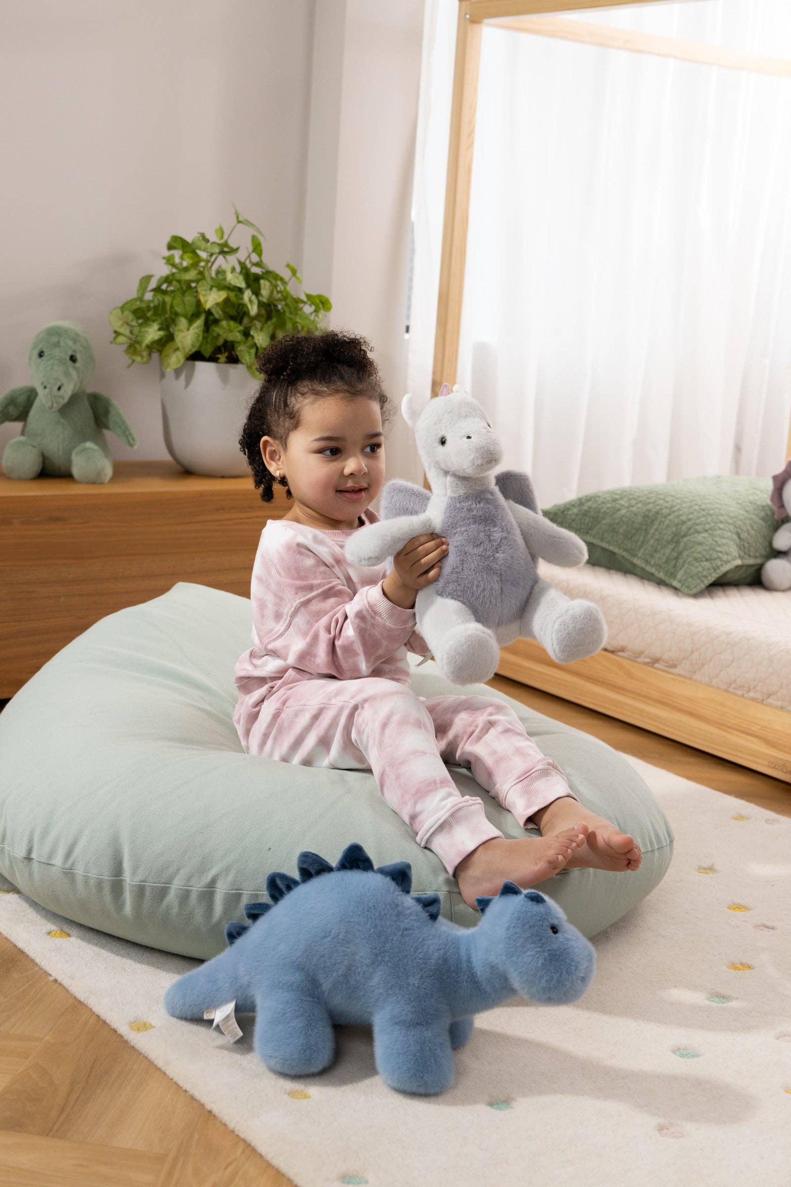 Coco Village – wholesale Stuffed/plush toy – Kids & baby – Dino Plush Toy - Grey Dragon3