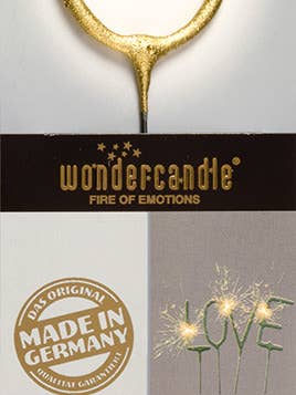 6 - Gold - Chromo - Wondercandle® classic for wholesale by Wondercandle