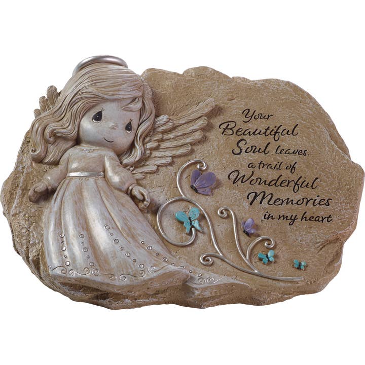 Precious Moments Angel With Butterfly Garden Stone for wholesale by Precious Moments
