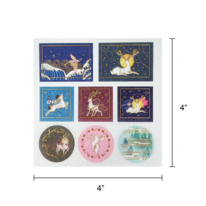 Wrapables.com - Wholesale Washi Tape - Wrapables Decorative Gold Foil Washi Tape and Sticker Set39