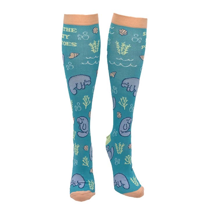 Save The Floaty Potatoes Compression Socks animal Graphic for wholesale on Faire1