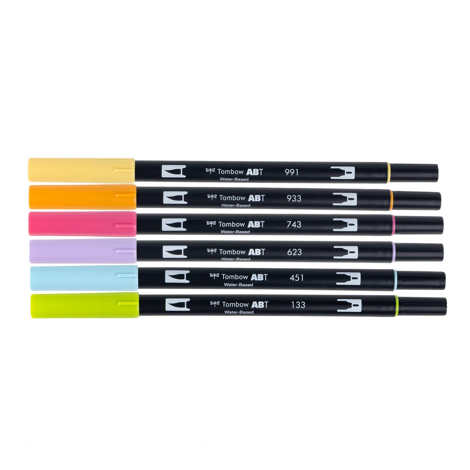 Tombow - Wholesale Marker - Dual Brush Pen Art Markers, Yay Sorbet, 6-Pack1