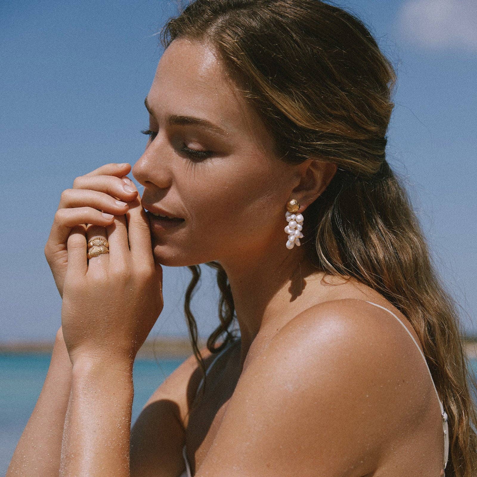 Agapée Jewelry - Wholesale Dangle Earrings - Grappa Earrings | Jewelry Gold Gift Waterproof2