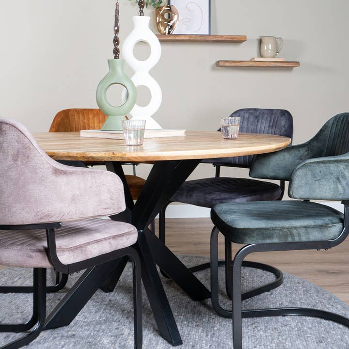 Home67 – wholesale Chair – Fox Taupe 08 Dining Chair — Vintage Velvet