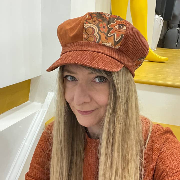 Stan and Gwyn – wholesale Newsboy/Schoolboy Hat - Dam – Baker pojke hatt, 60S platt mössa, De. Beatles Style Cap.13